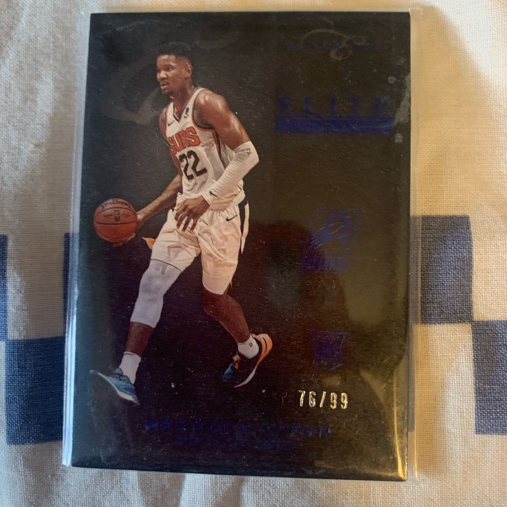 Deandre Ayton Panini Chronicles Elite Sapphire Rookie Card Serial Numbered 76/99